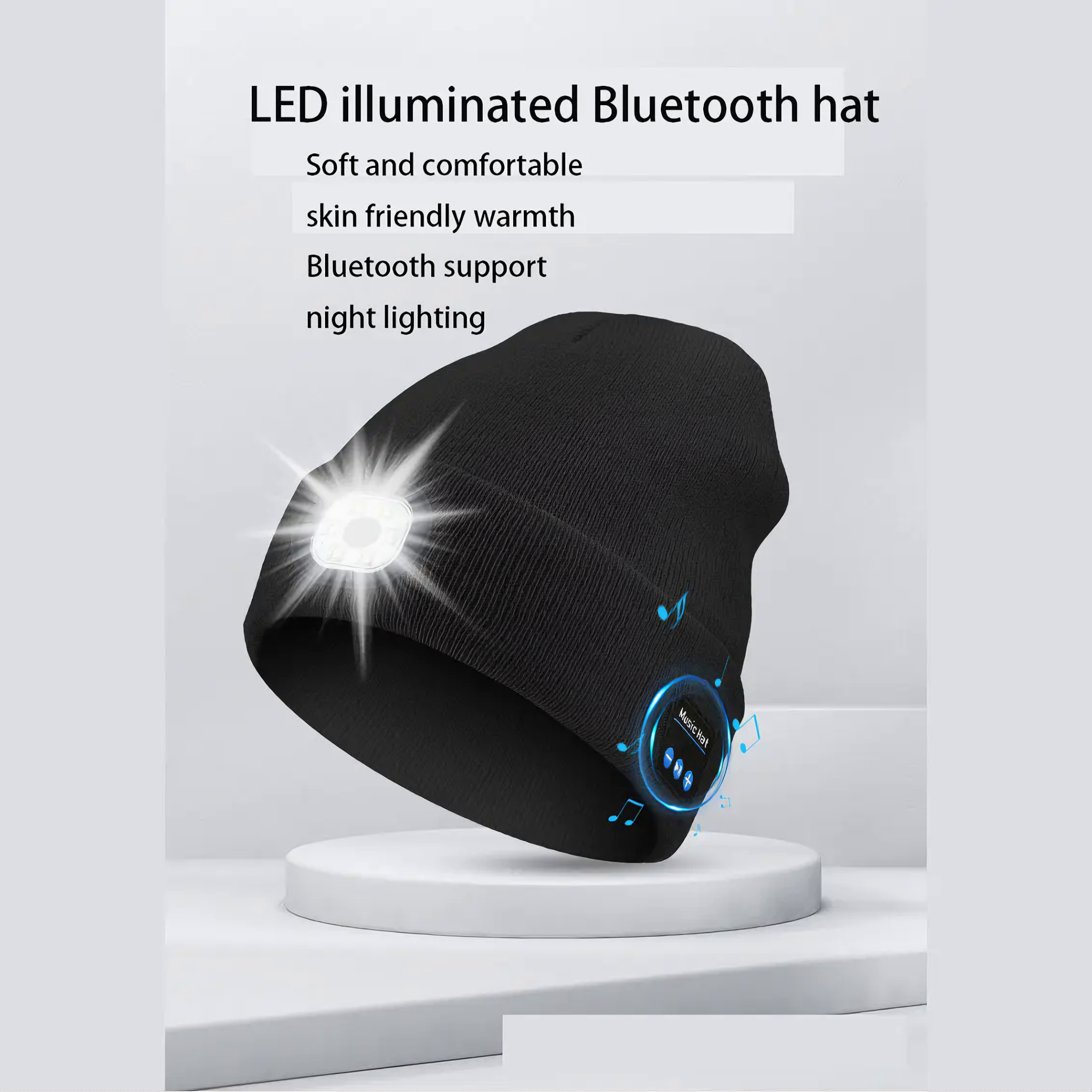 TUNETHREADS™ | Bluetooth Music Beanie with LED Lights